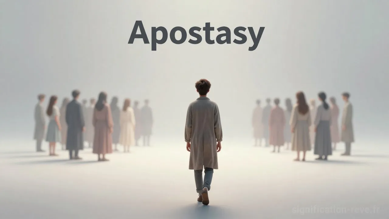 Rêver d'Apostasier - Tableau de significations