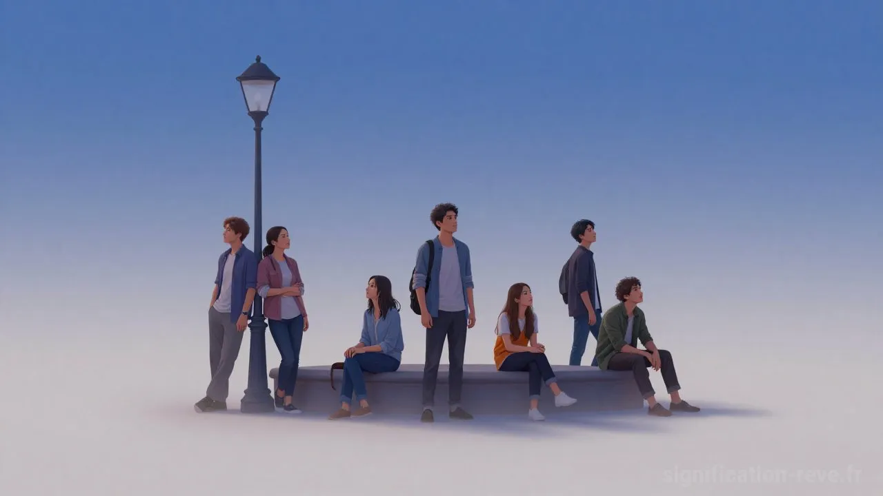 Rêver de Badauds - Tableau de significations