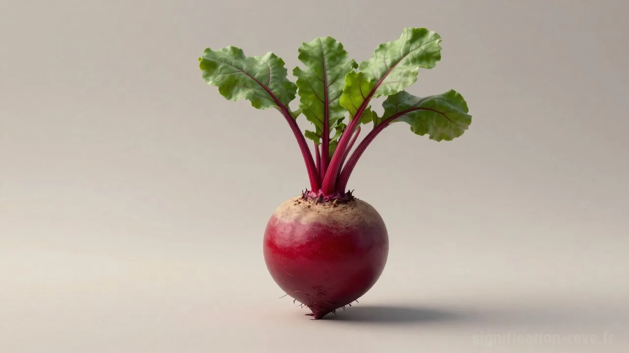 Rêver de Betterave - Tableau de significations