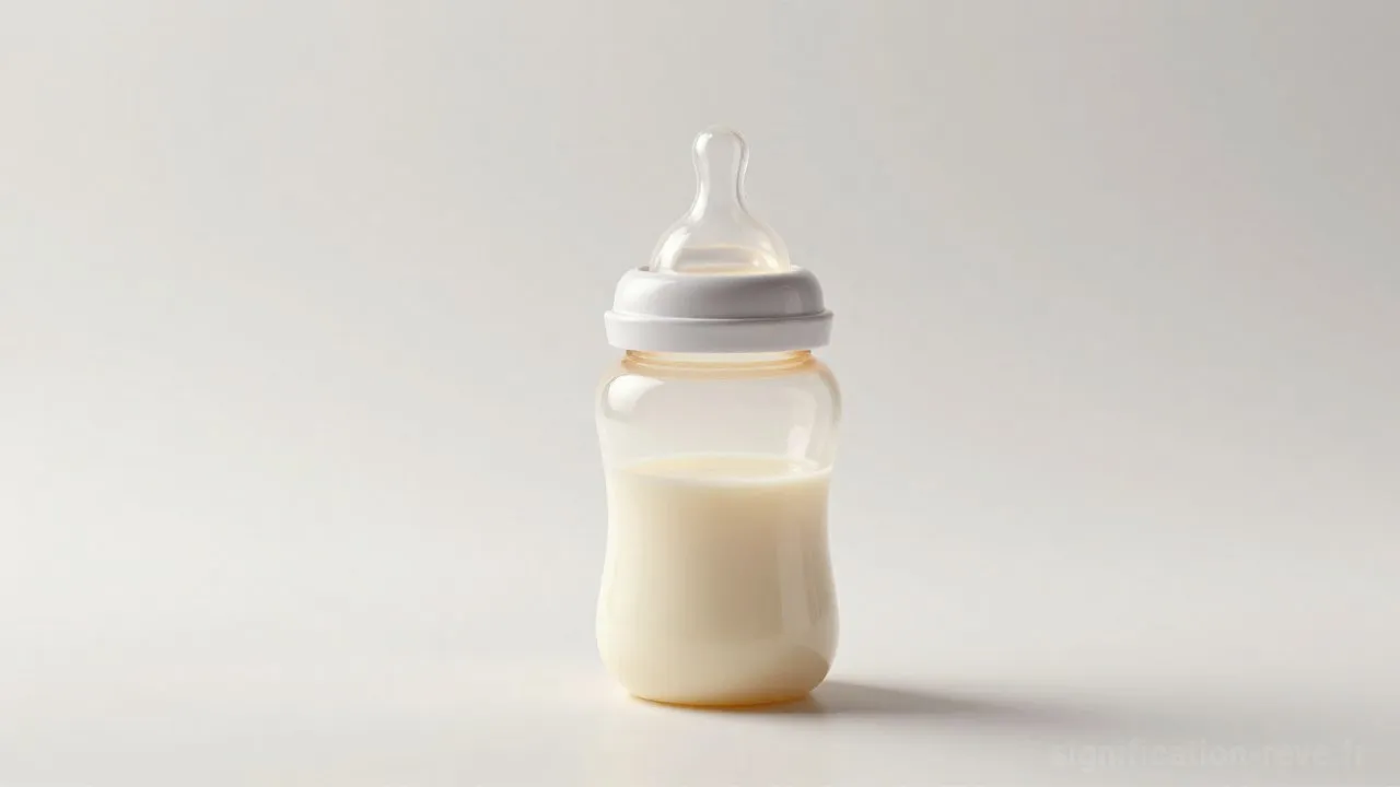 Rêver de Biberon - Tableau de significations