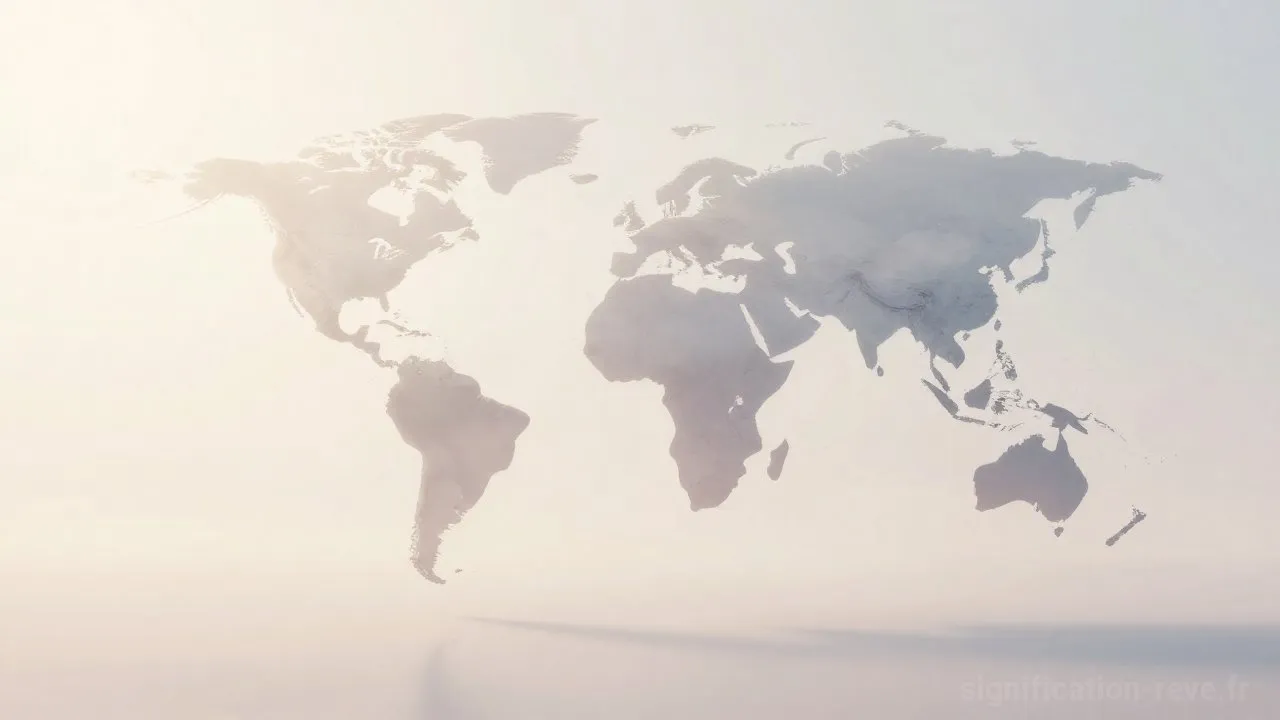 Rêver de Continent - Tableau de significations