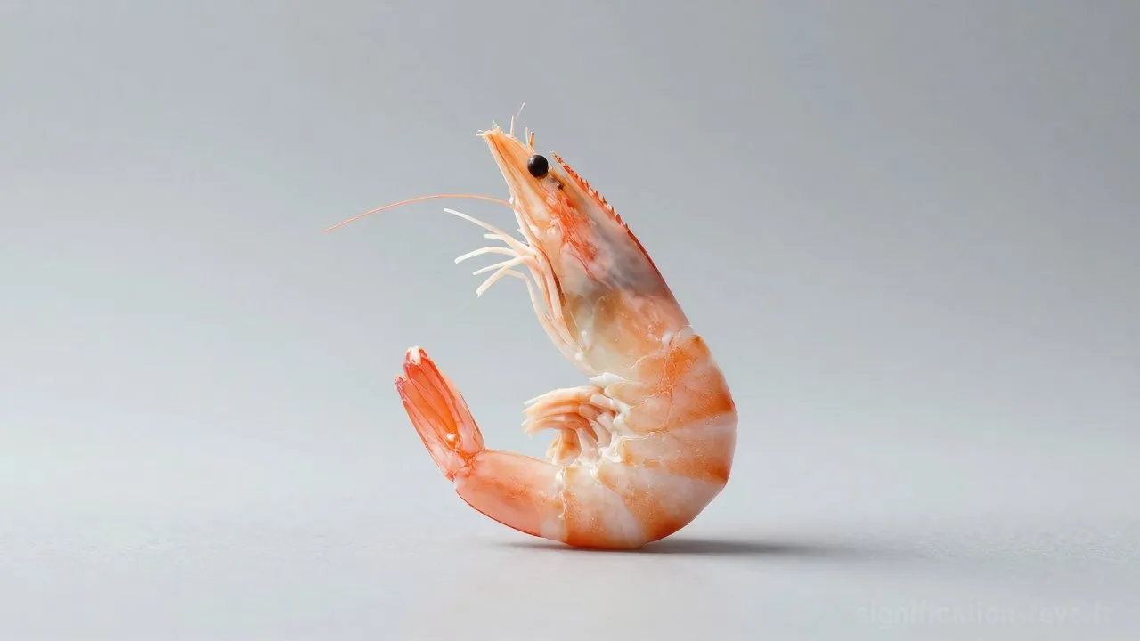 Rêver de Crevettes - Tableau de significations