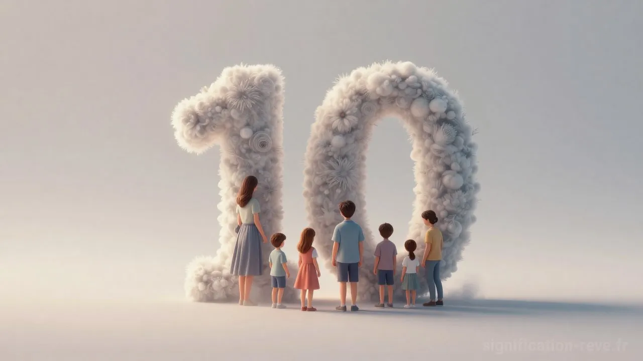 Rêver de Dix - Tableau de significations