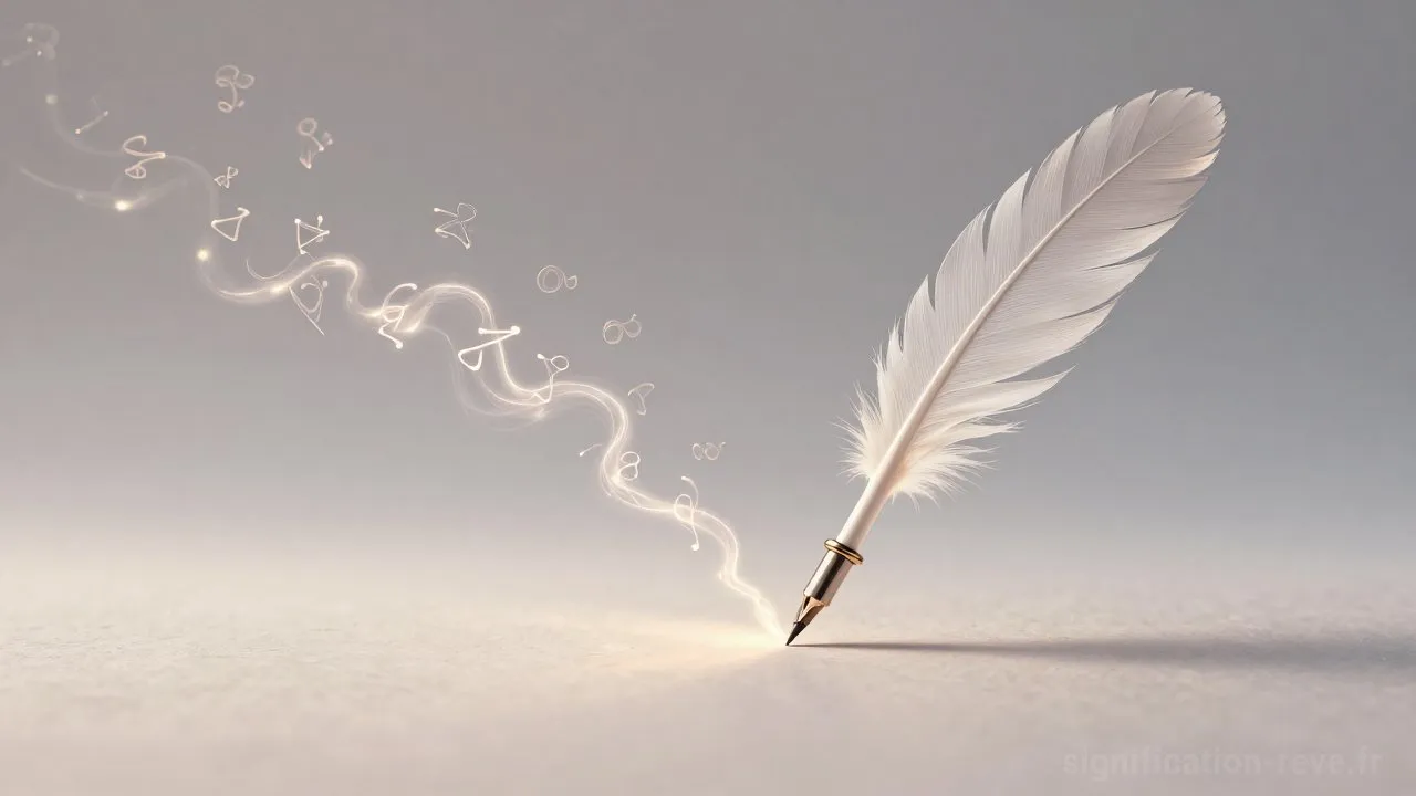Rêver d'Écriture - Tableau de significations