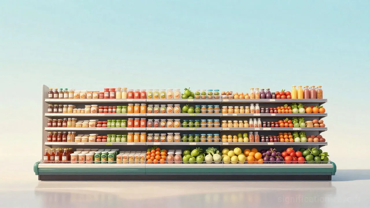 Rêver d'Épicerie - Tableau de significations