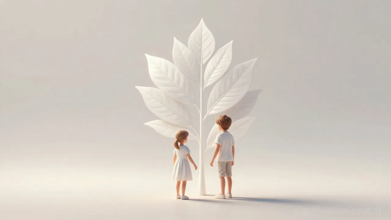 Rêver de Feuille Blanche - Tableau de significations