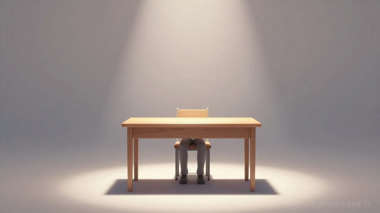 Rêver d'Interrogatoire - Tableau de significations