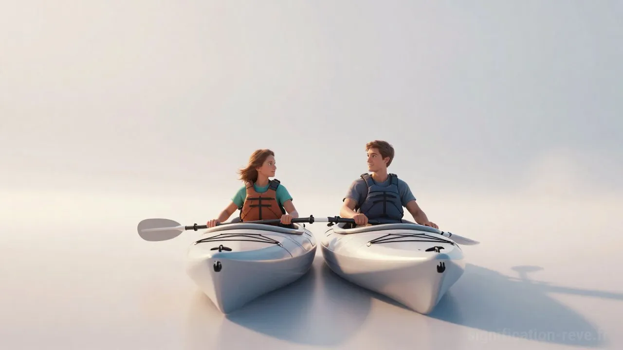 Rêver de Kayaks - Tableau de significations