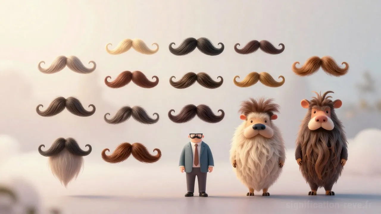 Rêver de Moustaches - Tableau de significations