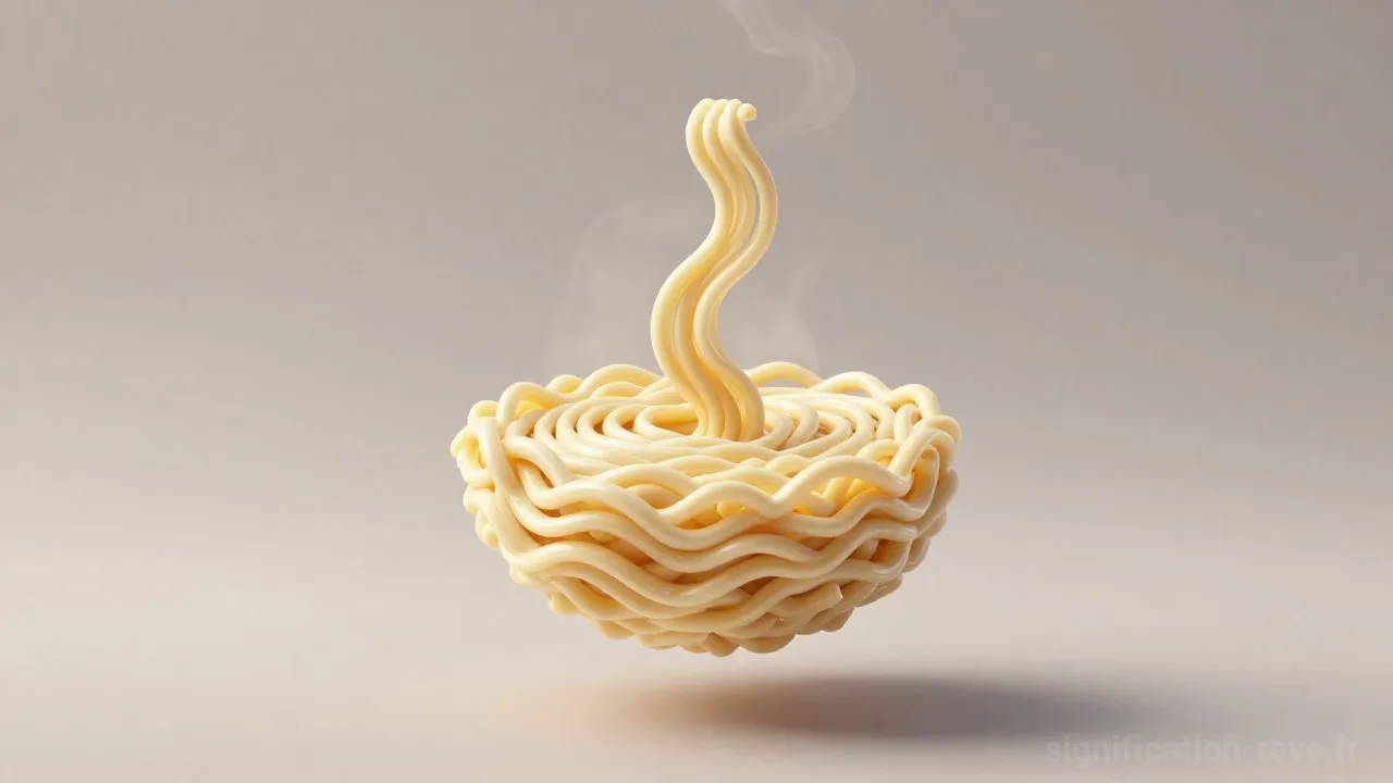 Rêver de Nouilles - Tableau de significations