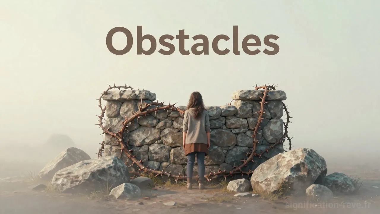 Rêver d'Obstacles - Tableau de significations