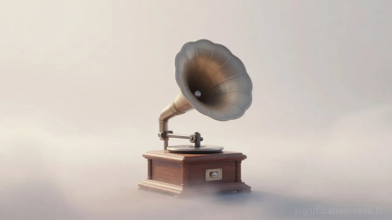 Rêver de Phonographe - Tableau de significations