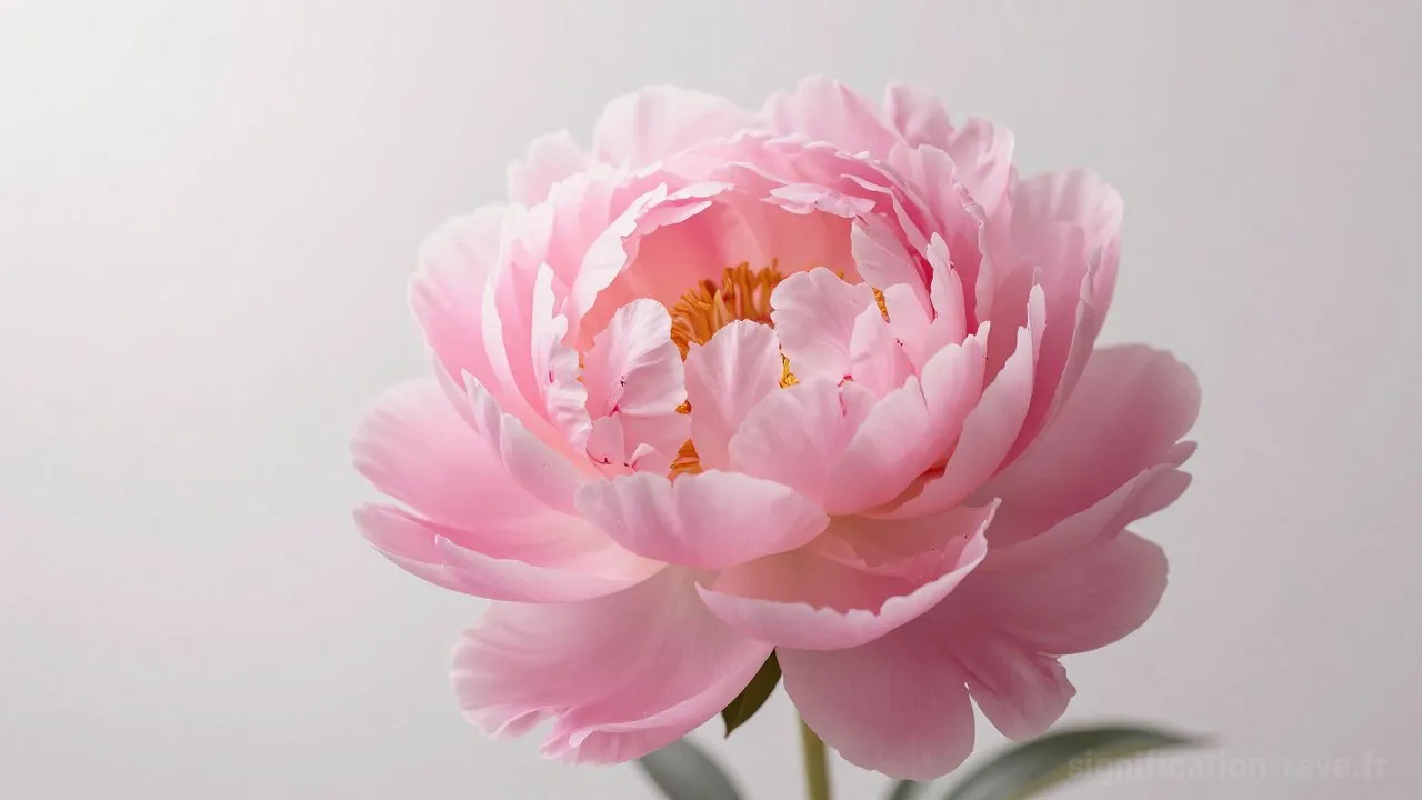 Rêver de Pivoine - Tableau de significations