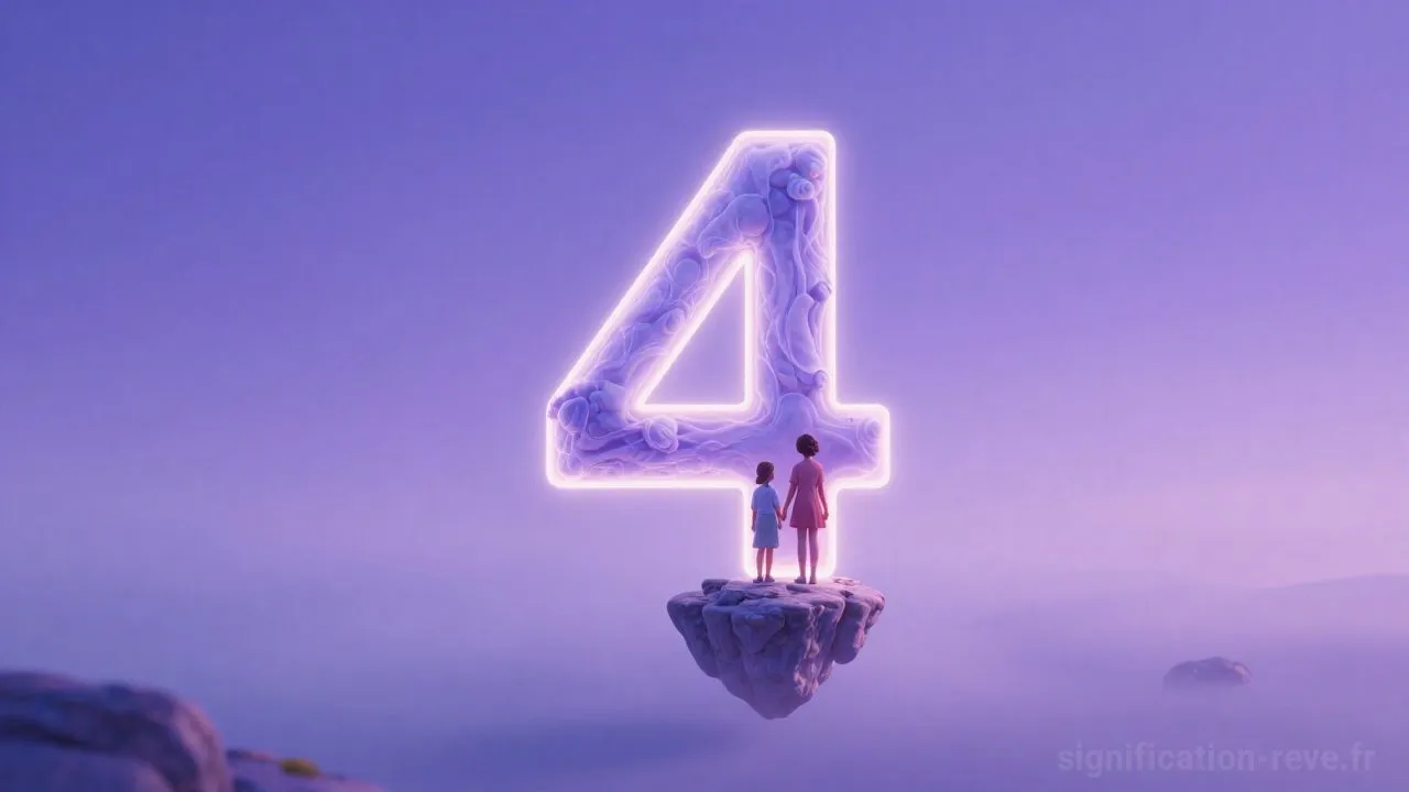 Rêver de Quatre - Tableau de significations