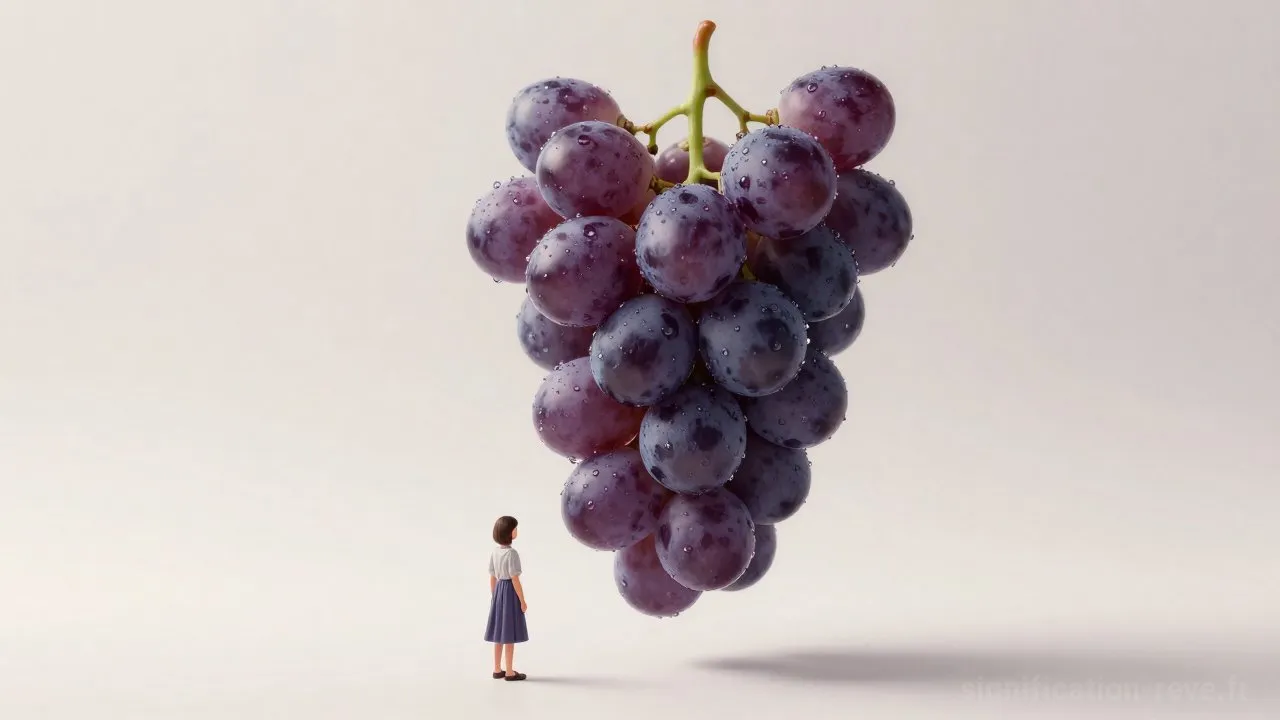 Rêver de Raisin - Tableau de significations