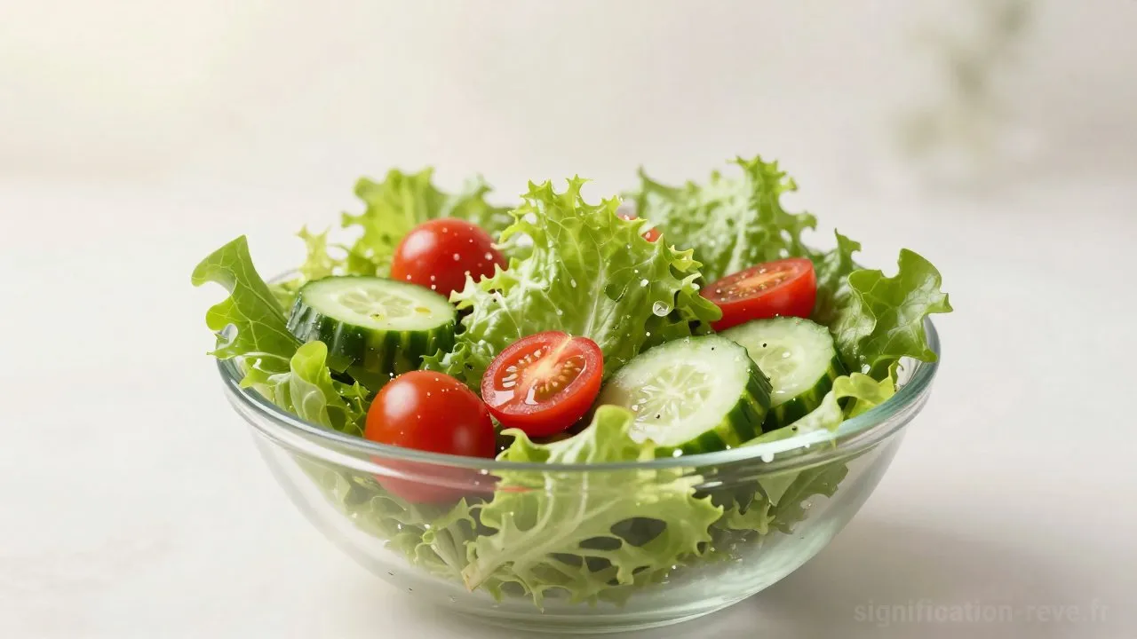 Rêver de Salade - Tableau de significations