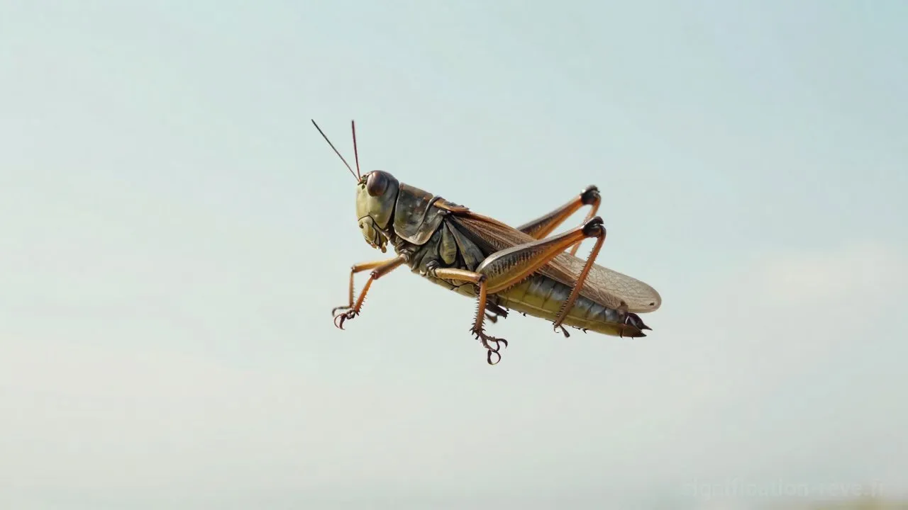 Rêver de Sauterelles - Tableau de significations