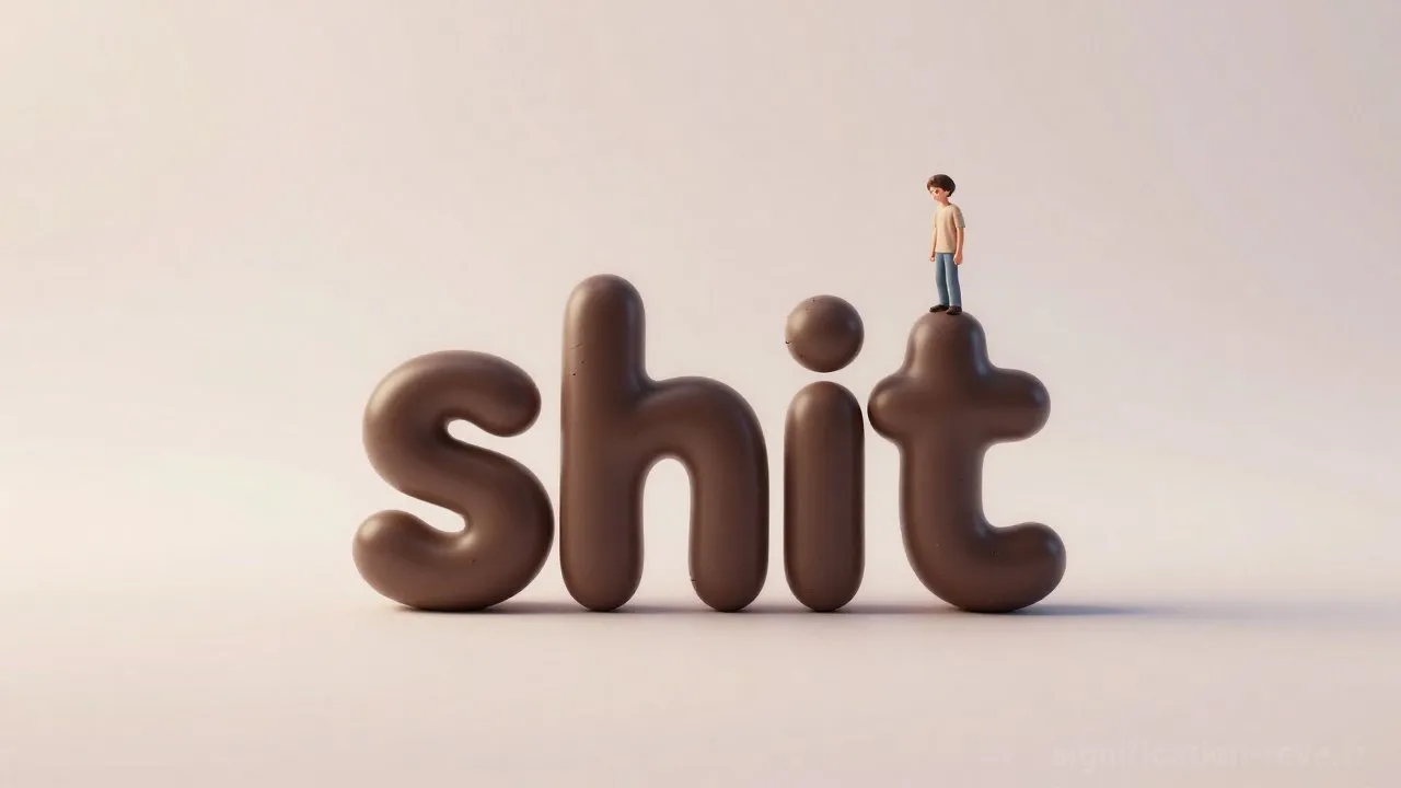Rêver de Shit - Tableau de significations