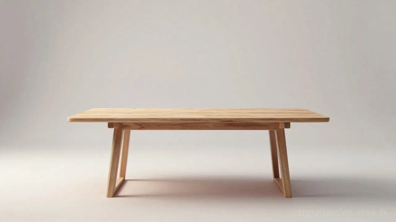 Rêver de Table - Tableau de significations