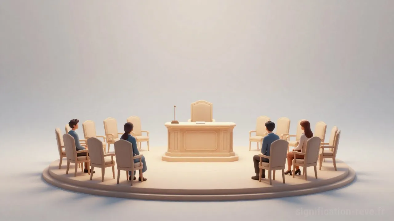 Rêver de Tribunal - Tableau de significations