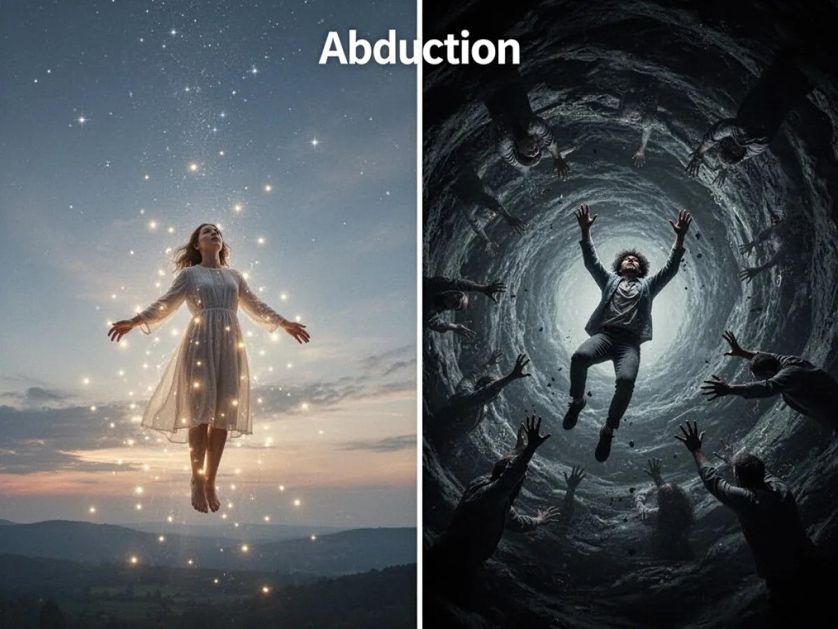 Interprétation détaillée des rêves : Différents scénarios avec Abduction dans le rêve