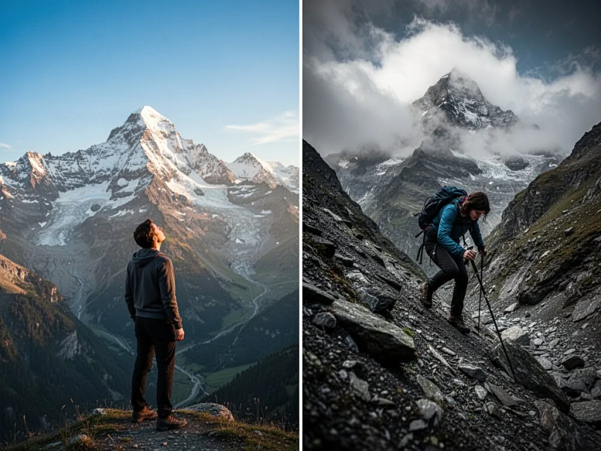 Interprétation détaillée des rêves : Différents scénarios avec Alpes dans le rêve