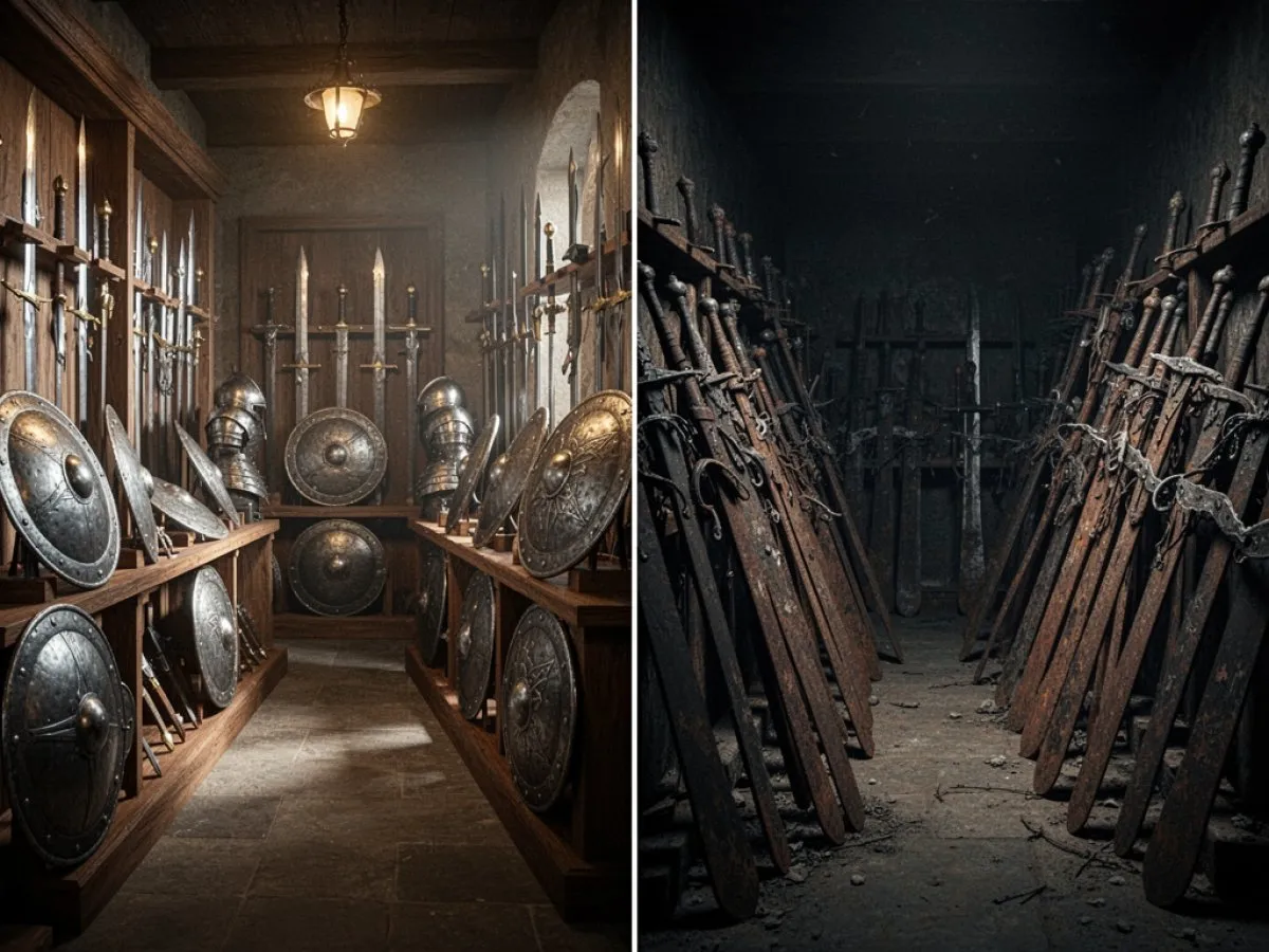 Interprétation détaillée des rêves : Différents scénarios avec Armurerie dans le rêve