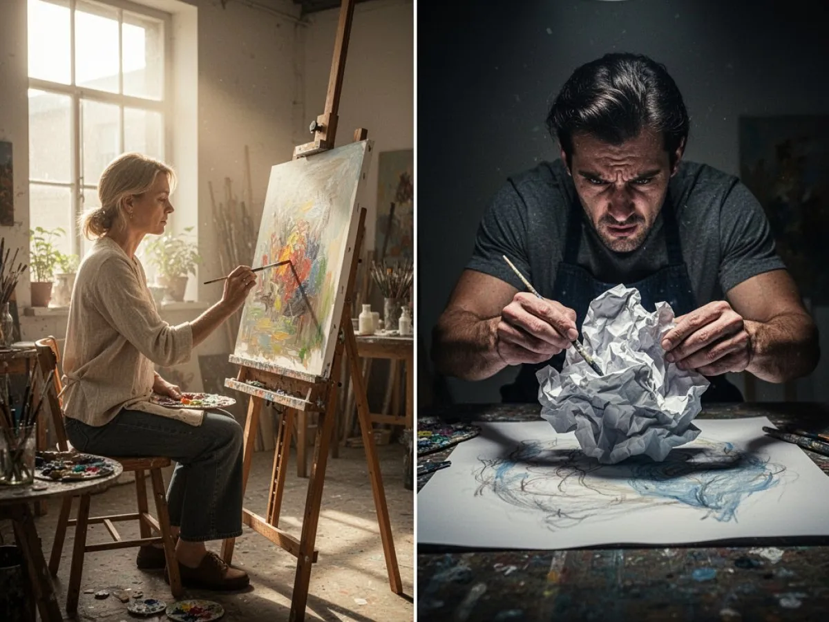 Interprétation détaillée des rêves : Différents scénarios avec Artiste dans le rêve