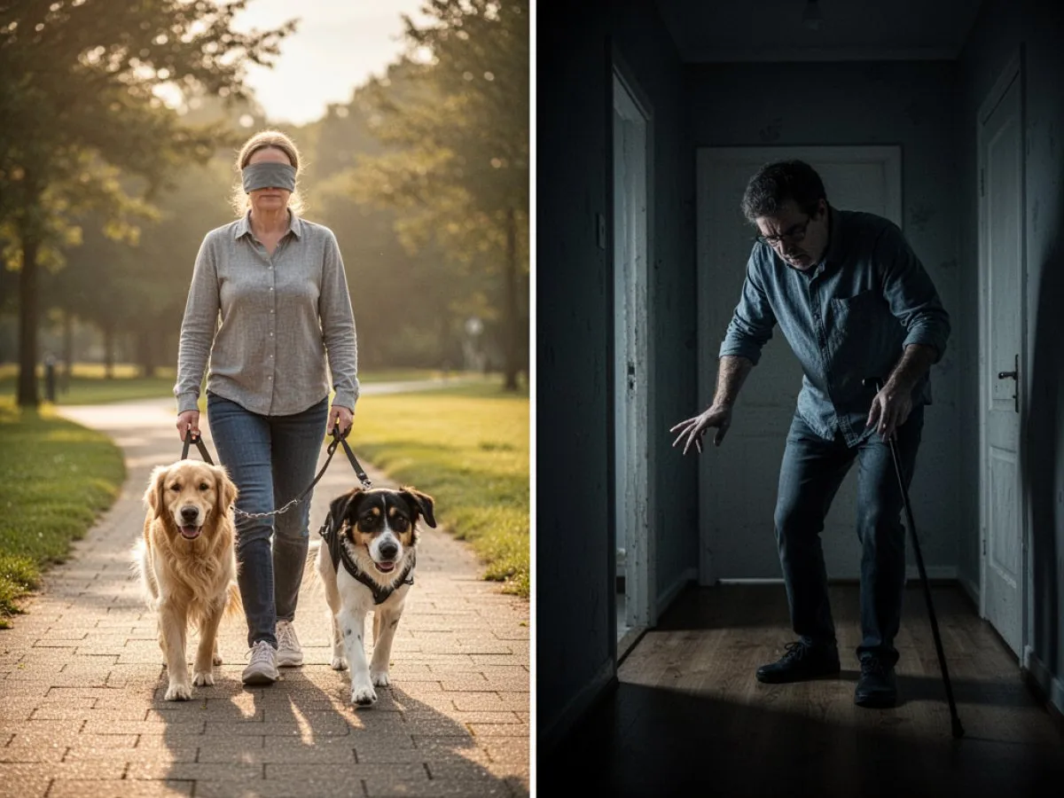 Interprétation détaillée des rêves : Différents scénarios avec Aveugle dans le rêve