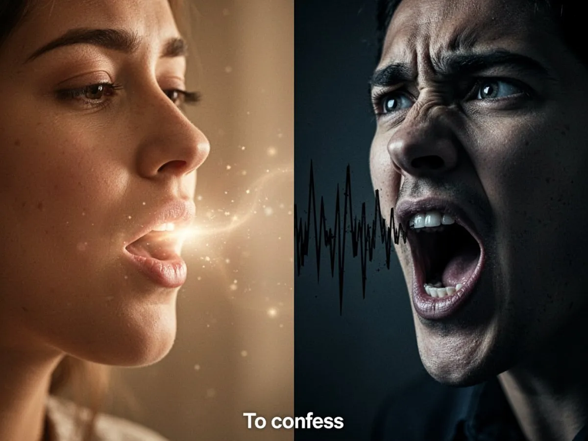 Interprétation détaillée des rêves : Différents scénarios avec Avouer dans le rêve