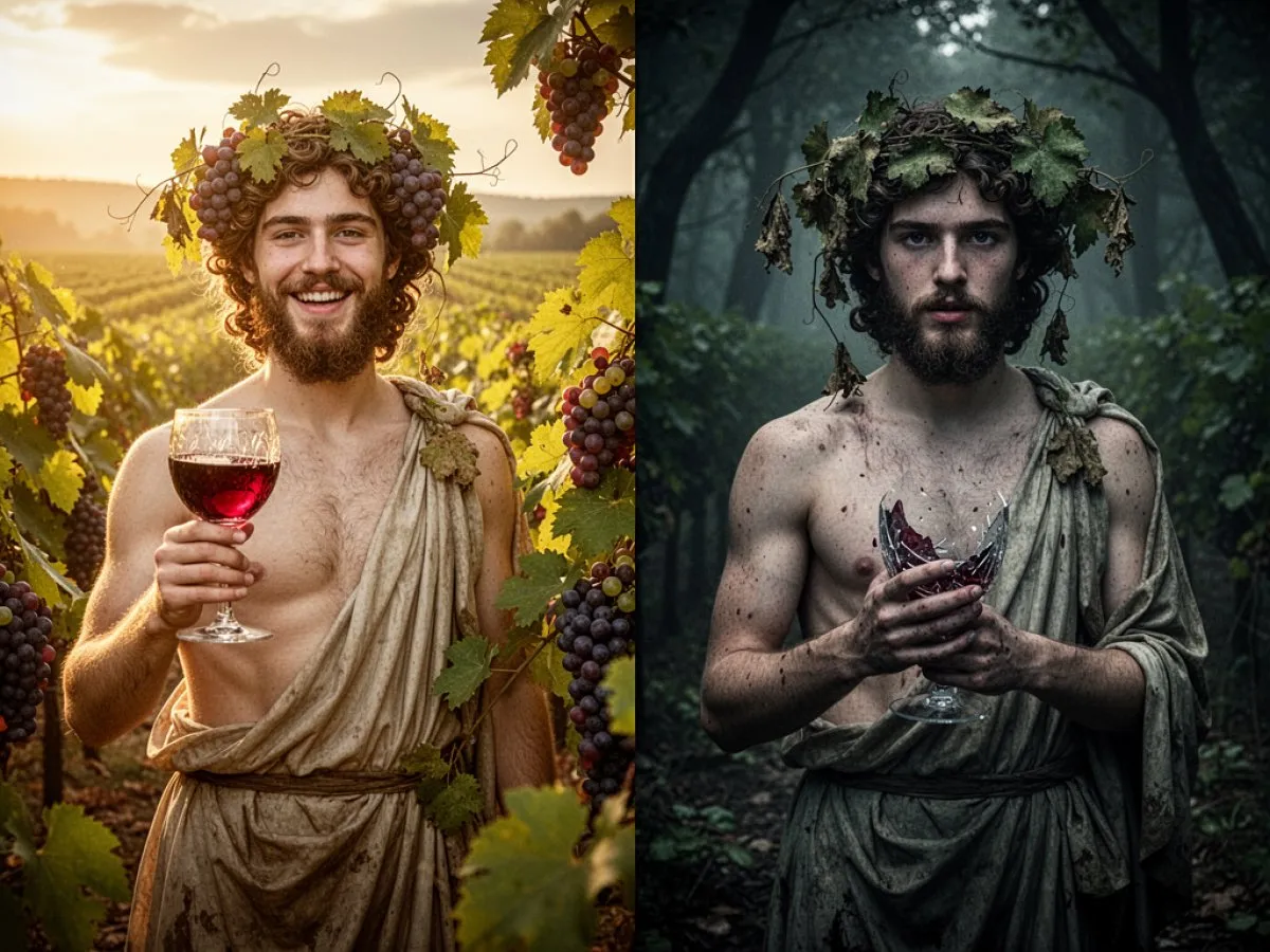 Interprétation détaillée des rêves : Différents scénarios avec Bacchus dans le rêve