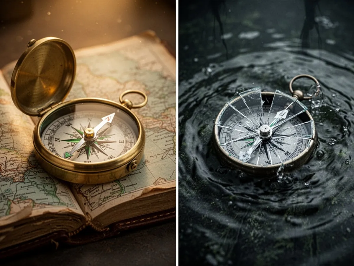 Interprétation détaillée des rêves : Différents scénarios avec Boussole dans le rêve