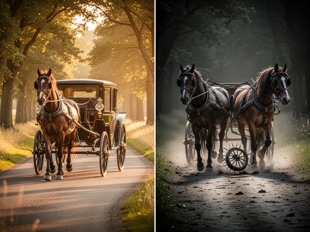 Interprétation détaillée des rêves : Différents scénarios avec Calèche dans le rêve