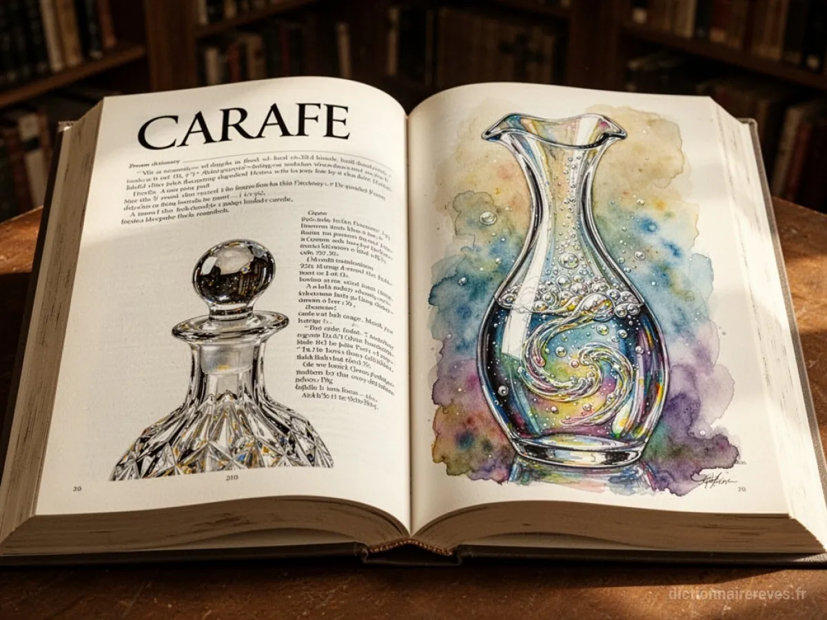 Signification générale : le symbole du rêve Carafe - Archétypes et symbolisme