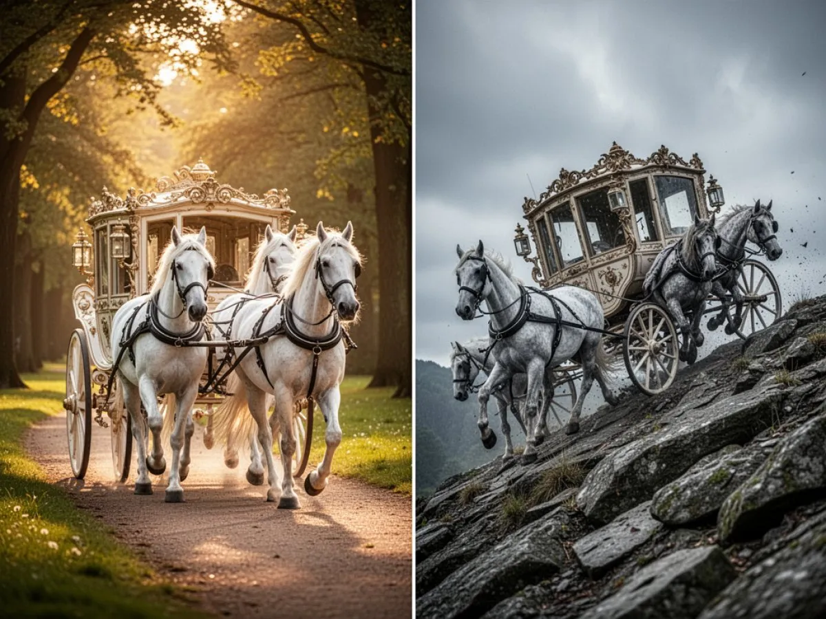 Interprétation détaillée des rêves : Différents scénarios avec Carrosse dans le rêve