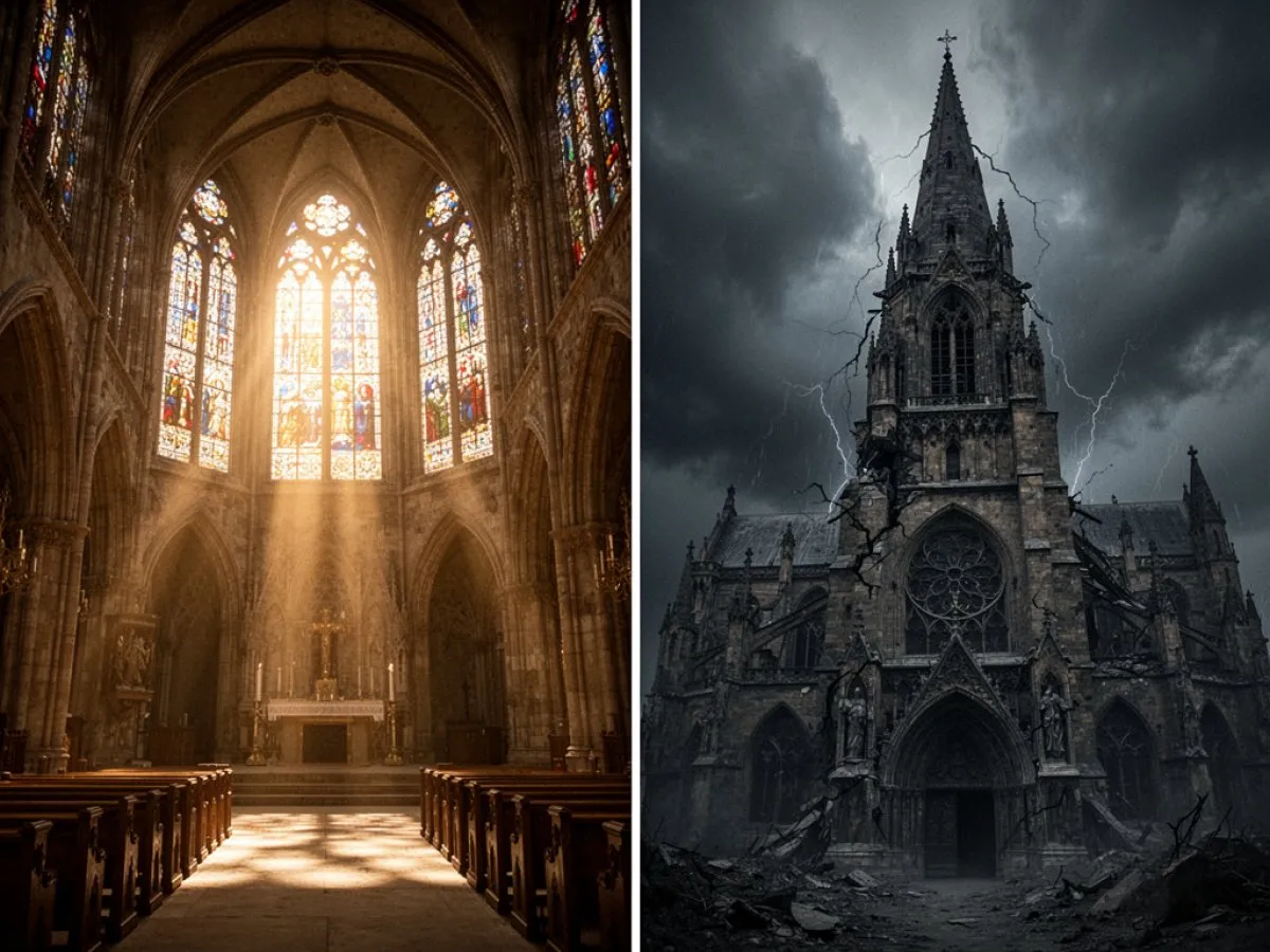 Interprétation détaillée des rêves : Différents scénarios avec Cathédrale dans le rêve