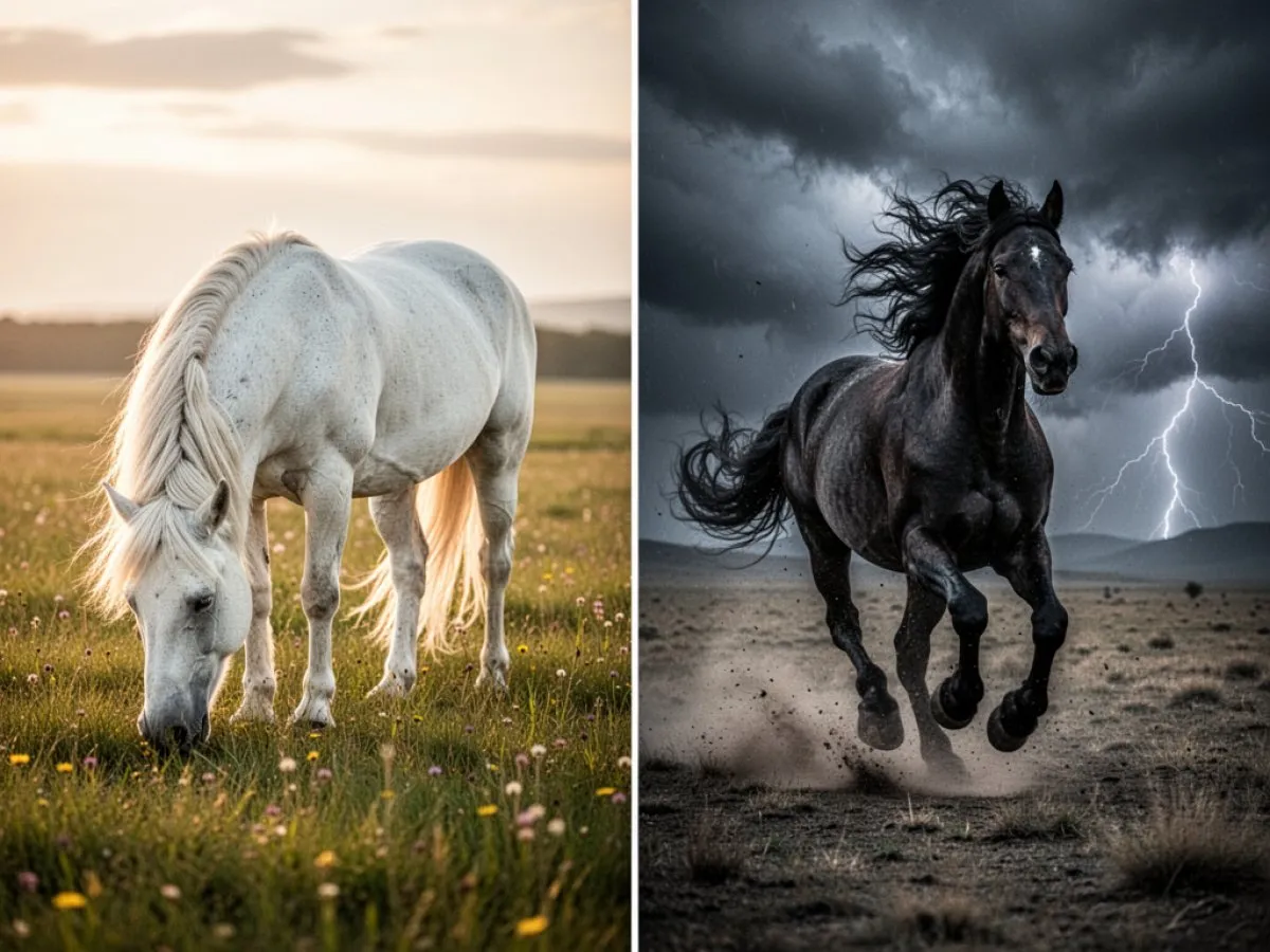 Interprétation détaillée des rêves : Différents scénarios avec Cheval dans le rêve