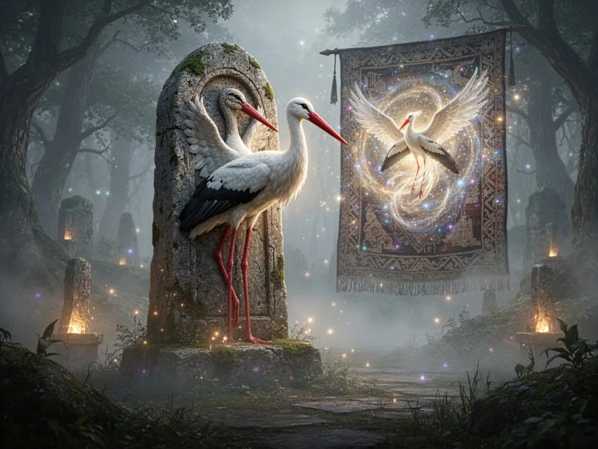 Signification spirituelle et symbolisme culturel : Cigogne dans l'interprétation des rêves