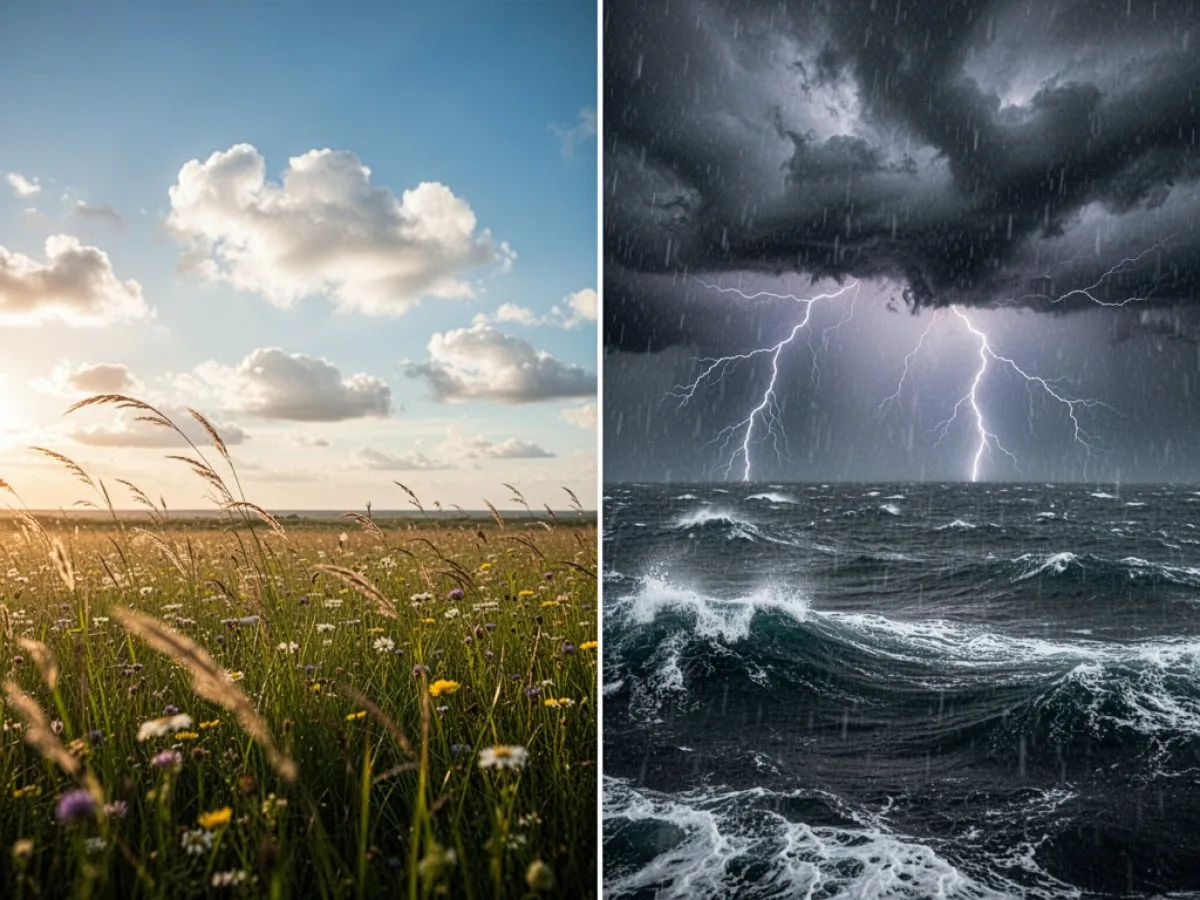 Interprétation détaillée des rêves : Différents scénarios avec Climat dans le rêve