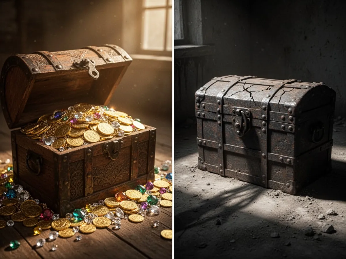 Interprétation détaillée des rêves : Différents scénarios avec Coffre dans le rêve