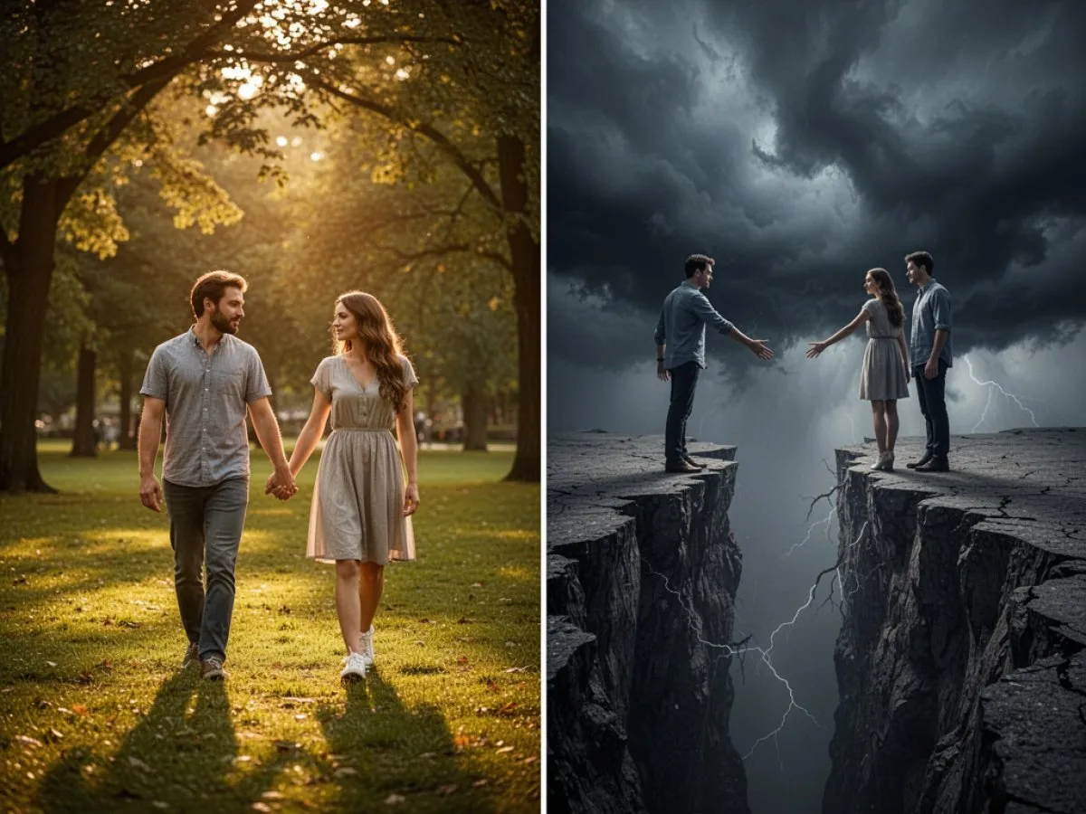 Interprétation détaillée des rêves : Différents scénarios avec Couple dans le rêve