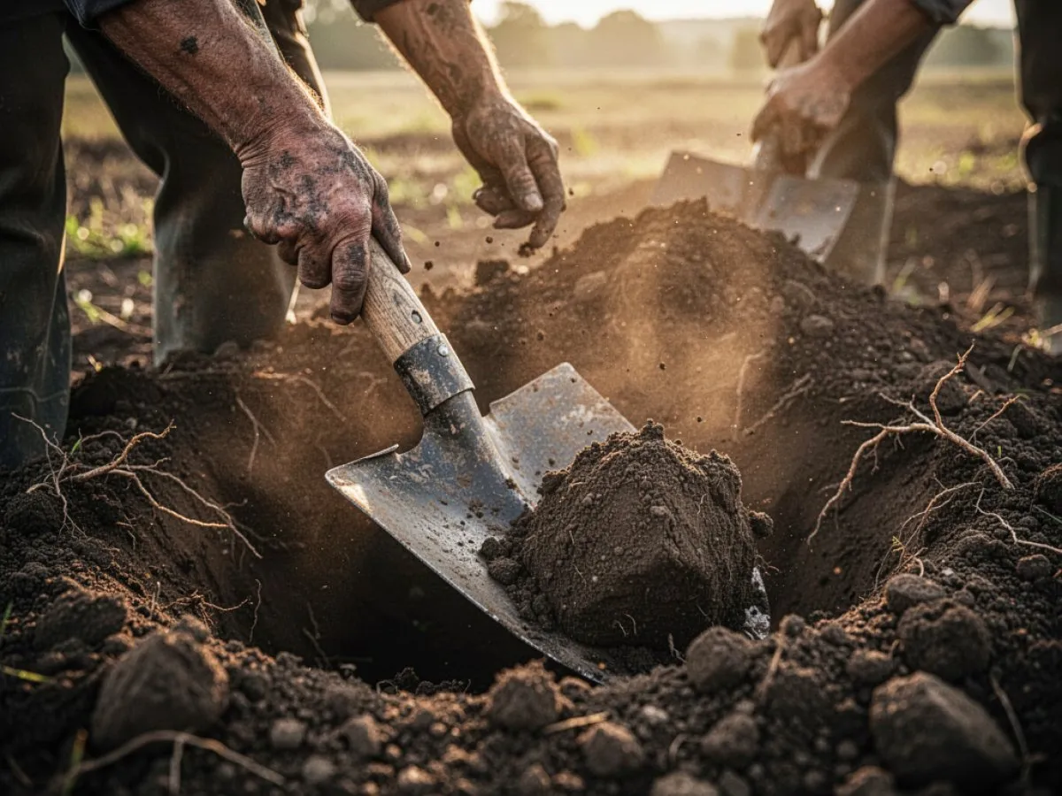Signification de rêver de Creuser pour la vie quotidienne, l'amour et le travail