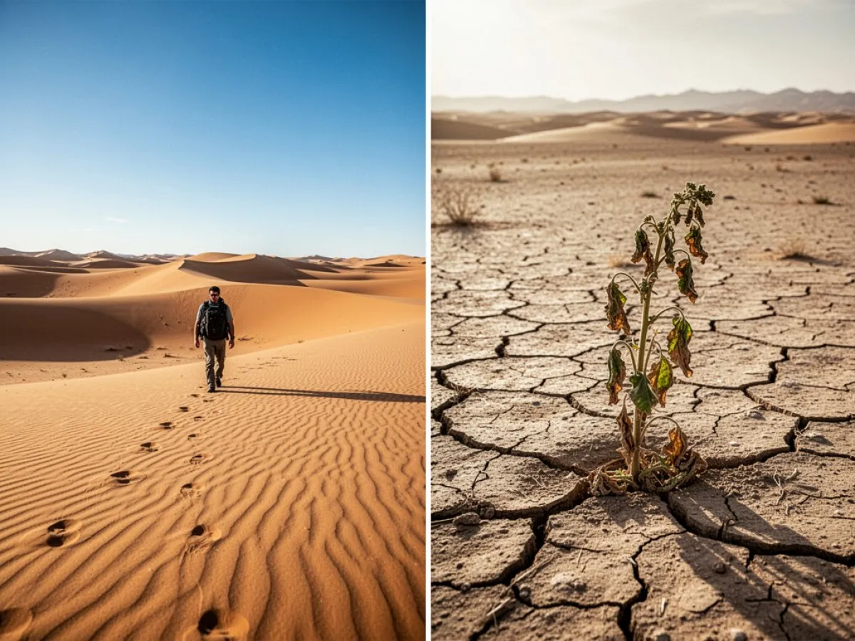 Interprétation détaillée des rêves : Différents scénarios avec Désert dans le rêve
