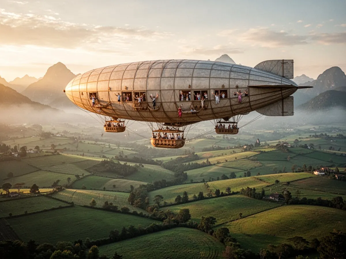 Signification de rêver de Dirigeable pour la vie quotidienne, l'amour et le travail