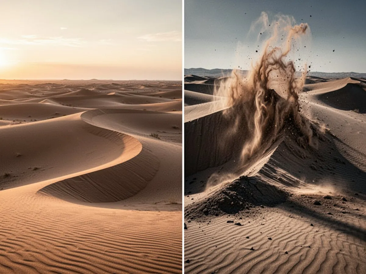 Interprétation détaillée des rêves : Différents scénarios avec Dunes dans le rêve