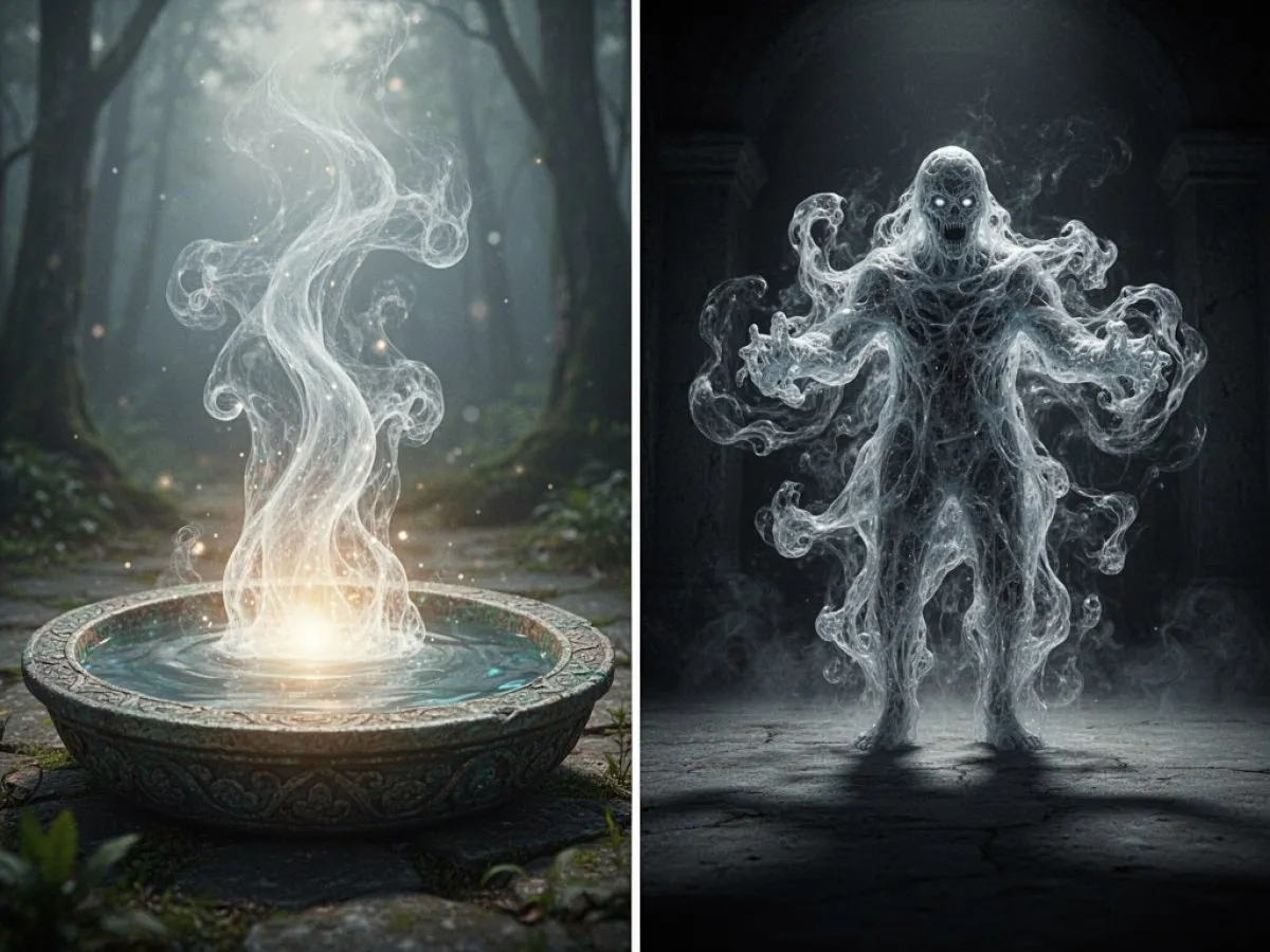 Interprétation détaillée des rêves : Différents scénarios avec Ectoplasme dans le rêve