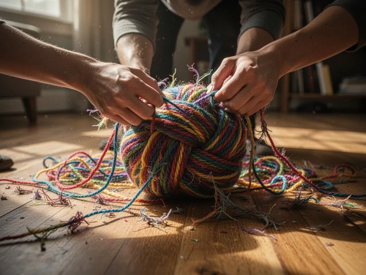 Signification de rêver d'Enchevêtrement pour la vie quotidienne, l'amour et le travail