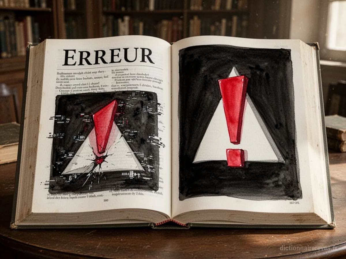 Signification générale : le symbole du rêve Erreur - Archétypes et symbolisme