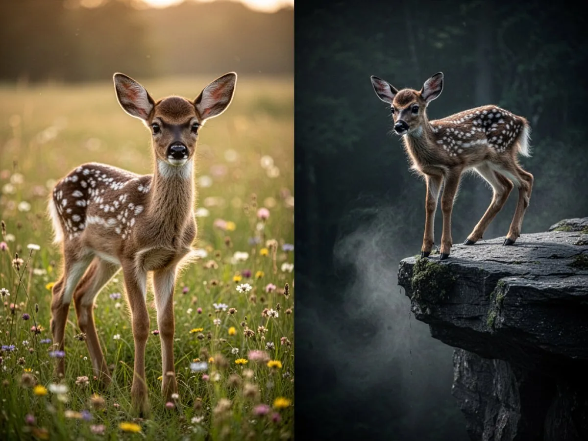 Interprétation détaillée des rêves : Différents scénarios avec Faon dans le rêve