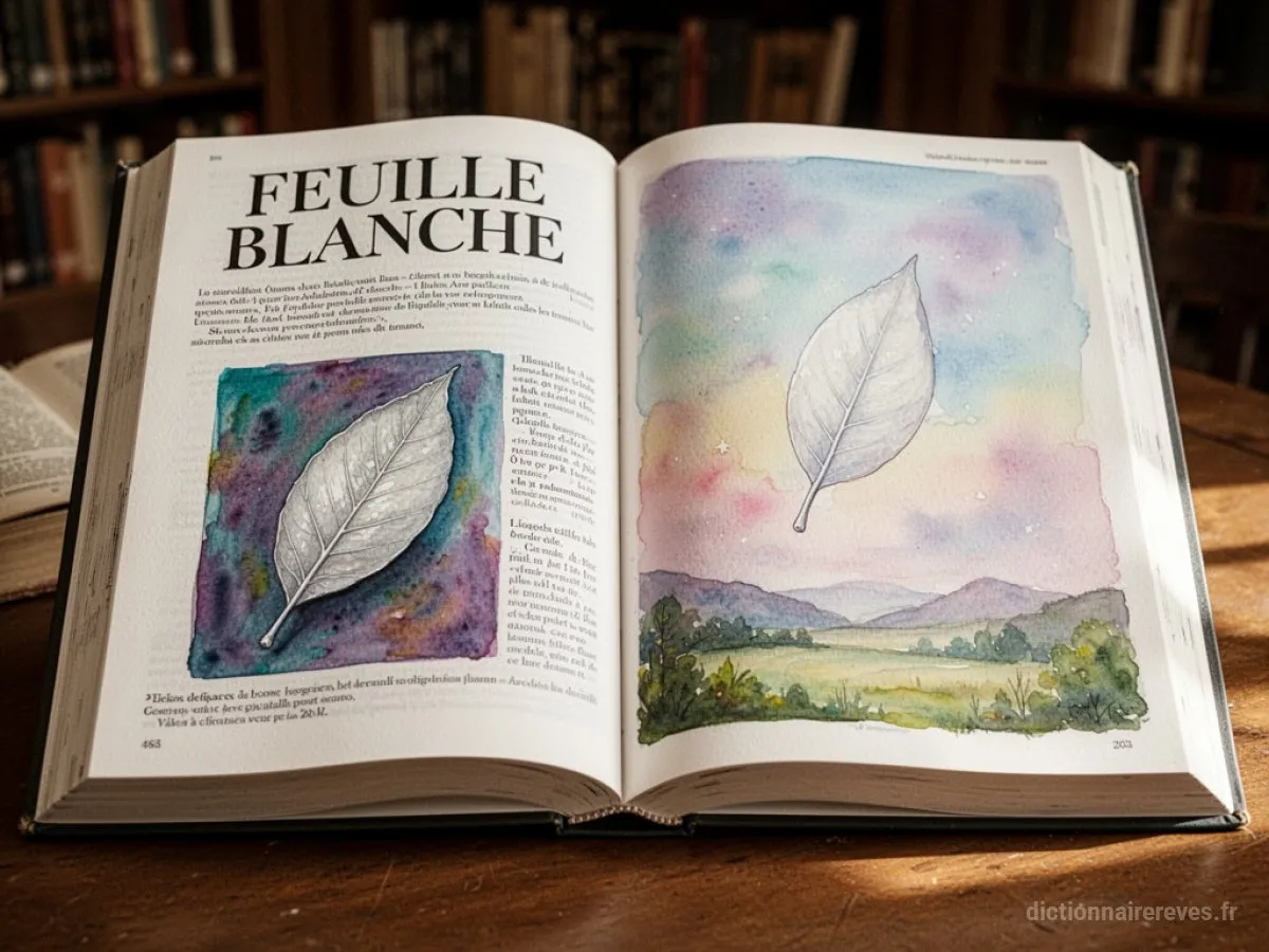 Signification générale : le symbole du rêve Feuille Blanche - Archétypes et symbolisme